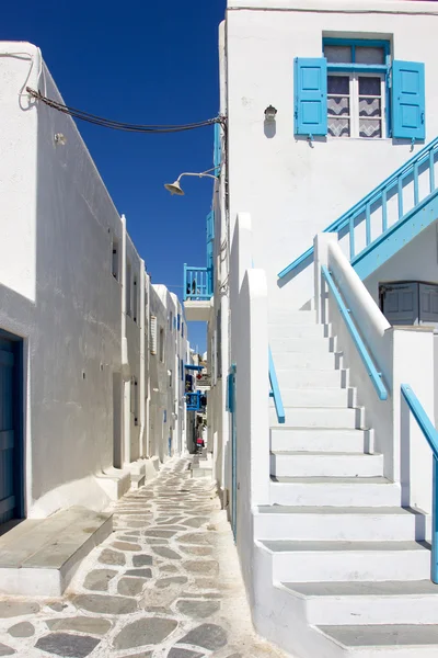 Traditionelles weißes Haus auf Mykonos — Stockfoto