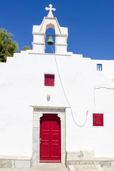 Chiesa tradizionale a Mykonos — Foto Stock