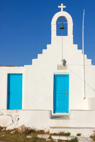 Igreja tradicional em Mykonos — Fotografia de Stock