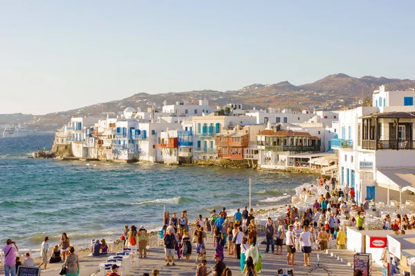 Pequena Veneza em Mykonos — Fotografia de Stock