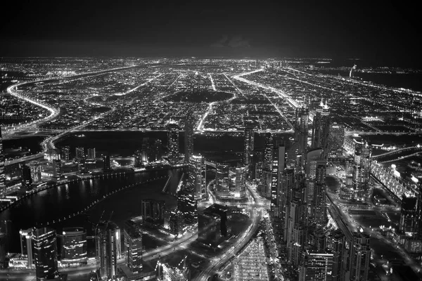 Dubai Uae December 2017 City Dubai Night View Burj Khalifa — Stock Photo, Image