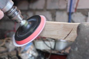 Wood grinding machine clipart