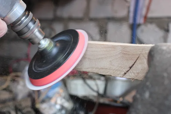 Wood grinding machine Stock Image