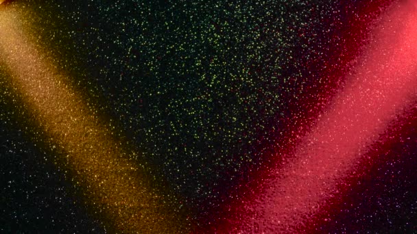 Multi Colored Beams Light Blink Dark Background — Vídeo de stock