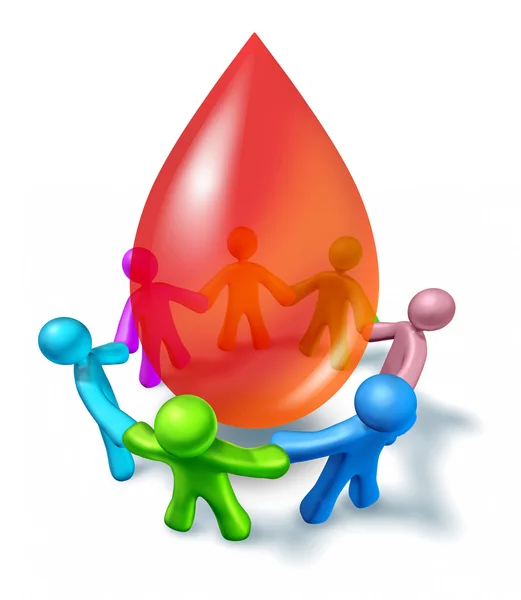 Comunidade de doação de sangue — Fotografia de Stock