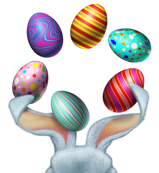 Huevos de conejo de Pascua —  Fotos de Stock