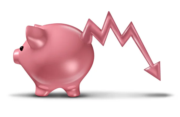 Savings Loss — Stock Photo, Image