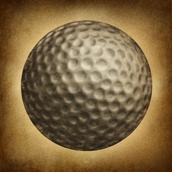 Grunge bola de golfe — Fotografia de Stock