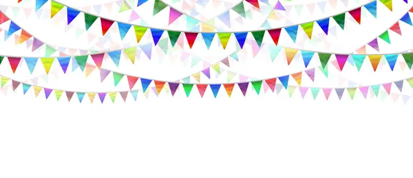 Bandeiras bunting — Fotografia de Stock