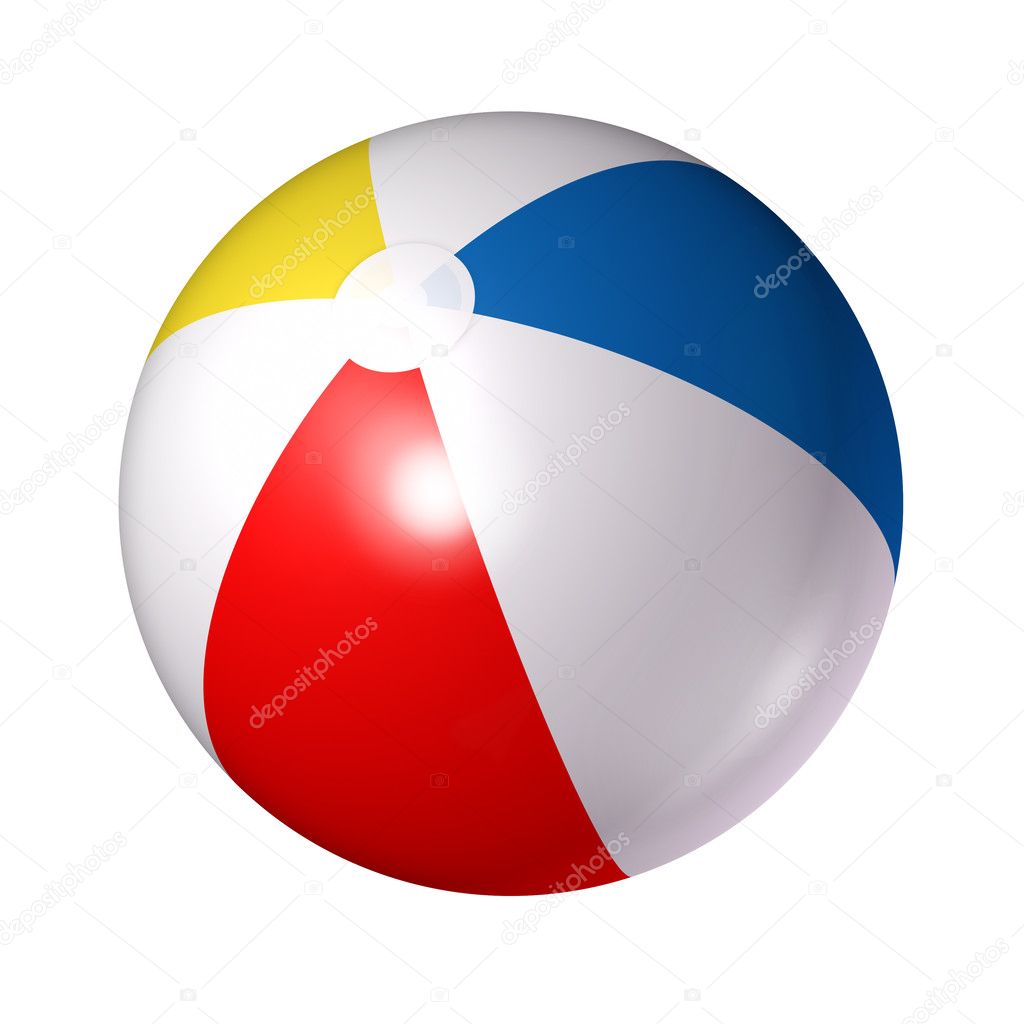 beach ball on beach