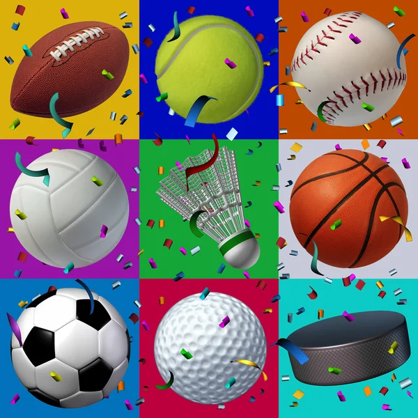 Sports Celebration Pattern — Stock Photo, Image