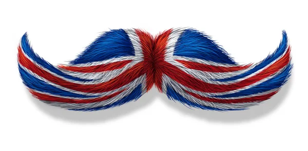 Symbole de moustache britannique — Photo