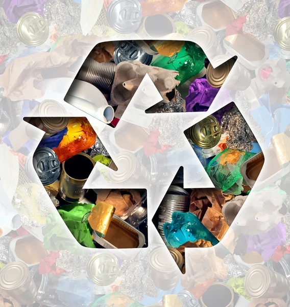Утилизация мусора — стоковое фото