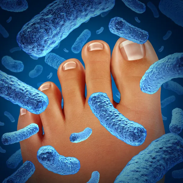 Bactérias do pé — Fotografia de Stock