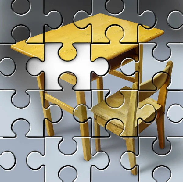 Onderwijs puzzel — Stockfoto