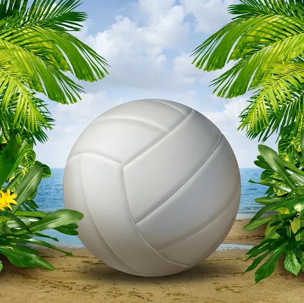 Пляжний волейбол — стокове фото
