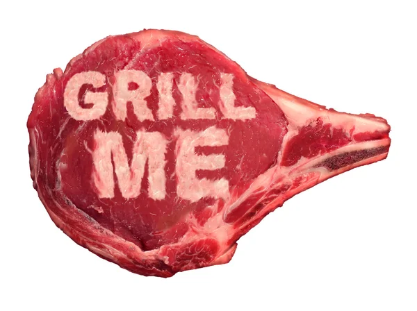 Grilling Meat — Stock Photo, Image