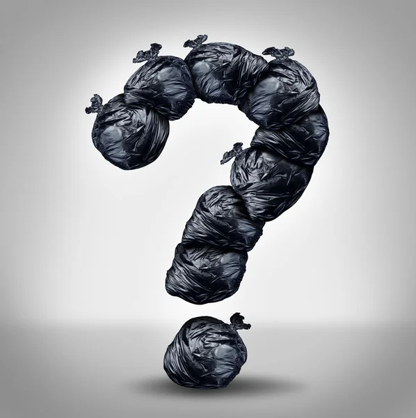 Preguntas de basura — Foto de Stock
