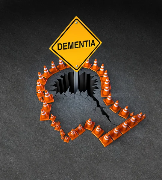 Postižení demencí — Stock fotografie