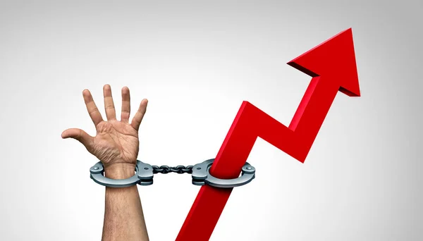 Inflation Feeling Trapped Rising Prices Surging Cost Livng Insider Trading — Stock Photo, Image