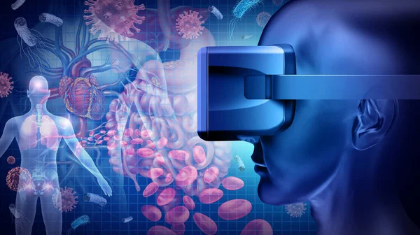 Medicina Realidade Virtual Tecnologia Educação Médica Como Corpo Humano Doença — Fotografia de Stock