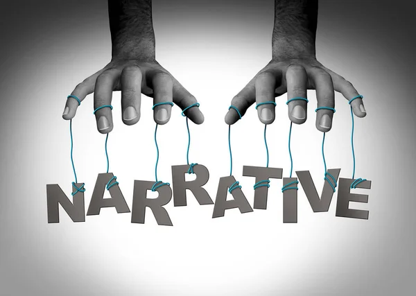 Controlling Narrative Media Manipulation Directing Conversation Censorship Political Persuasion Control — Stock Photo, Image