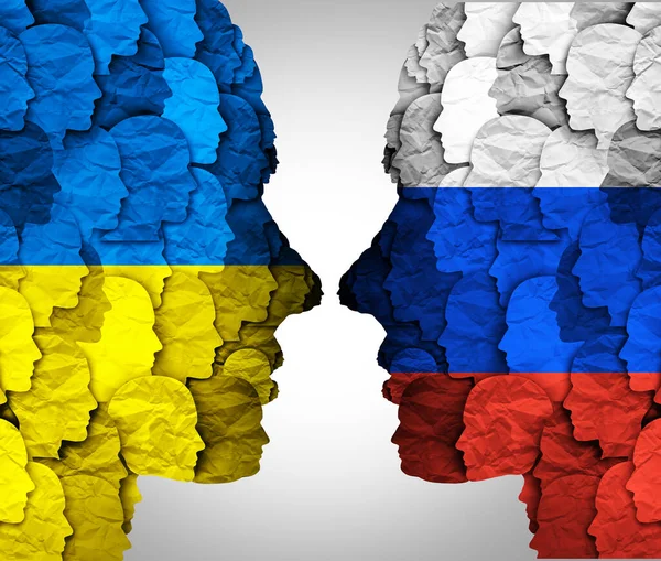 Konfrontation Und Spannungen Zwischen Russland Und Der Ukraine Als Geopolitischer — Stockfoto