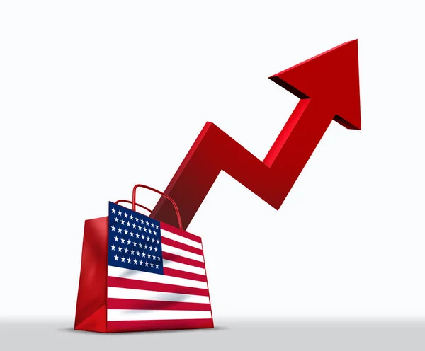 米国の物価上昇率と金利上昇は 石油価格の急上昇や3D図としての消費者コストの上昇としての金融とインフレ経済の概念 — ストック写真