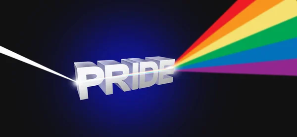Lgbtq Pride Concept Gay Rights Lgbt Community Tolerance Symbol Text — Stock fotografie