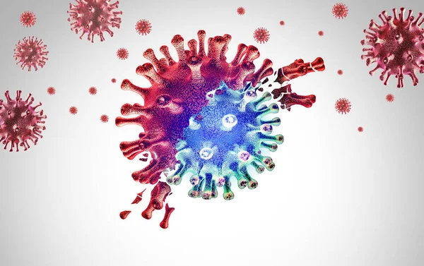 Subvariant Virus Spreading Viral Pathogens Mutating Variants Mutation Transmissible Health — Foto de Stock