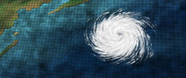 Ураган Тропічний Циклон Або Тайфун Графіка Небезпечною Системою Природних Катастроф — стокове фото