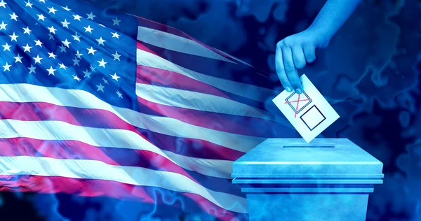 Elezioni Degli Stati Uniti Voto Elettore Americano Voto Americano Politica — Foto Stock