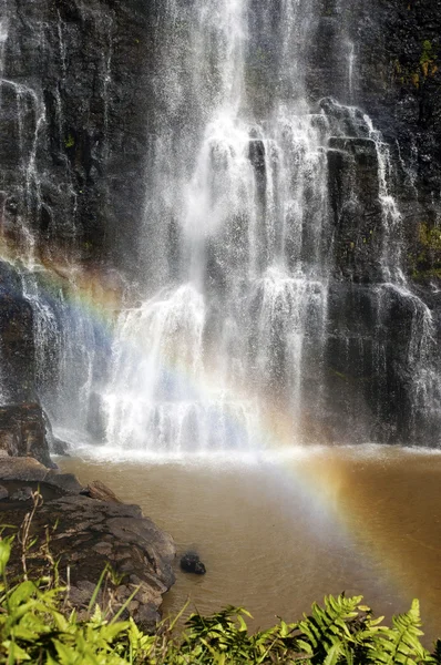 Rainbow over the Tad Yeung Waterfall — Stock Photo, Image