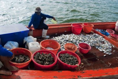 Etkinlikler, Tayland mae klong Nehri'nin ağzında Balık tutma
