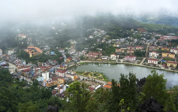 Vista aérea de cúmulos de edificios — Foto de Stock