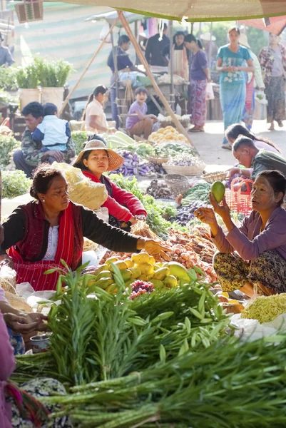 Markt in Kalaw, Myanmar — Stockfoto