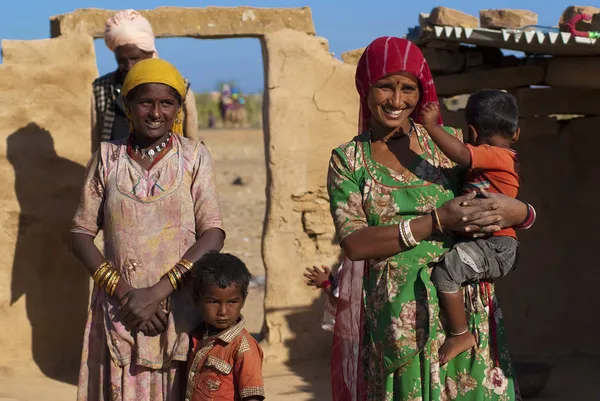 Rajasthani familie — Stockfoto