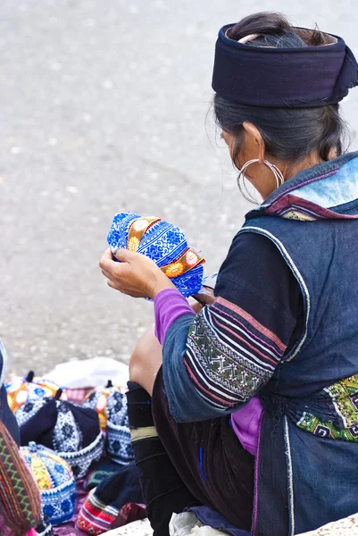 Hill tribal vendor — Stock Photo, Image