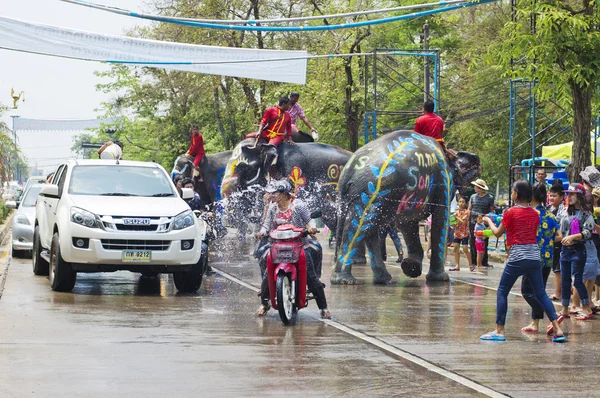Festival da Água na Tailândia — Fotografia de Stock