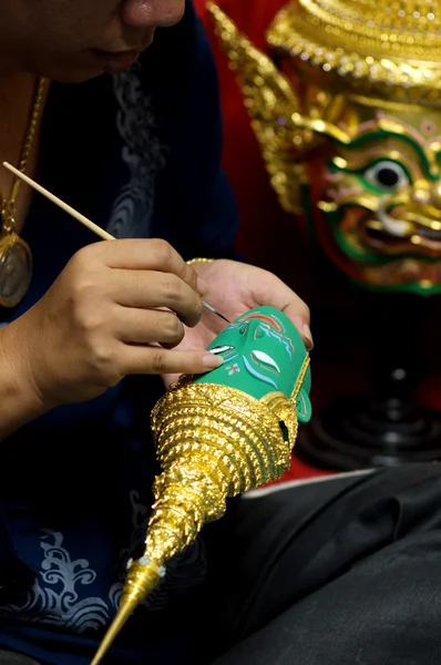 Miniature Thai mask — Stock Photo, Image