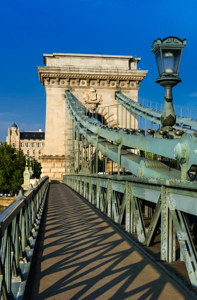 Szechenyi chain bridge, Budapeszt — Zdjęcie stockowe