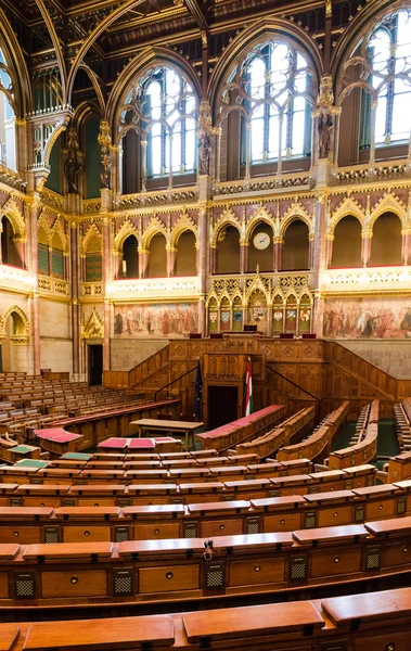 Parlamento húngaro, Cámara de Congreso. Budapest . — Foto de Stock
