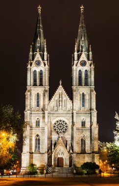 Ludmila kilise Prag, namesti miru Meydanı