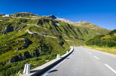 furkapass road, İsviçre Alpleri'nde, İsviçre