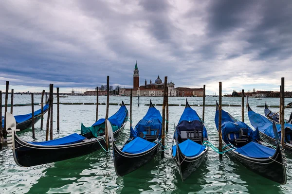 Gondels in Venetië, Italië — Stockfoto