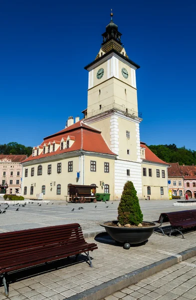 Historycznego centrum miasta Braszów, Rumunia — Zdjęcie stockowe