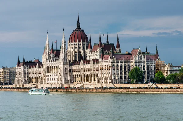 Orszaghaz, Hungarian Parliament, Budapest — Stock Photo, Image