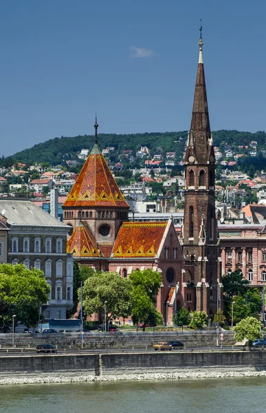 Boedapest calvinistische kerk, Hongarije — Stockfoto