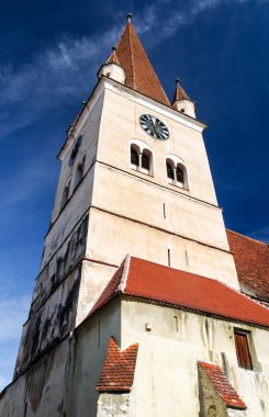 cisnadie kilise kule, Transilvanya, Romanya