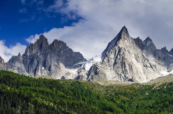 Aiguille de Midi, Chamonix, Monte Bianco — Foto Stock